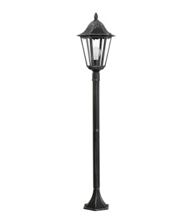 1 Light Outdoor Lamp Post Black, Silver-Patina IP44, E27 - 1