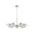 Astoria 86cm 7 Light Multi Arm Pendant/Semi Flush 160mm Glass Polished Nickel/Clear-8
