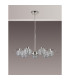 Astoria 86cm 7 Light Multi Arm Pendant/Semi Flush 160mm Glass Polished Nickel/Clear-11