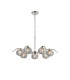 Astoria 86cm 7 Light Multi Arm Pendant/Semi Flush 160mm Glass Polished Nickel/Smoke-5