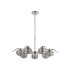 Astoria 86cm 7 Light Multi Arm Pendant/Semi Flush 160mm Glass Polished Nickel/Smoke-8