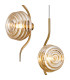 Astoria 44cm Round 3 Light Spider Pendant 160mm Glass Brass/Amber-7