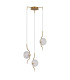 Astoria 44cm Round 3 Light Spider Pendant 160mm Glass Brass/Clear-4
