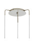 Astoria 44cm Round 3 Light Spider Pendant 160mm Glass Polished Nickel/Amber-5