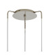 Astoria 44cm Round 3 Light Spider Pendant 160mm Glass Polished Nickel/Clear-5