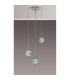 Astoria 44cm Round 3 Light Spider Pendant 160mm Glass Polished Nickel/Clear-8