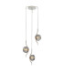 Astoria 44cm Round 3 Light Spider Pendant 160mm Glass Polished Nickel/Smoke-1
