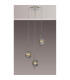 Astoria 44cm Round 3 Light Spider Pendant 160mm Glass Polished Nickel/Smoke-3