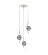 Astoria 44cm Round 3 Light Spider Pendant 160mm Glass Polished Nickel/Smoke-4