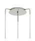 Astoria 44cm Round 3 Light Spider Pendant 160mm Glass Polished Nickel/Smoke-5