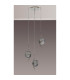 Astoria 44cm Round 3 Light Spider Pendant 160mm Glass Polished Nickel/Smoke-8