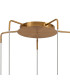 Astoria 63cm Round 5 Light Spider Pendant 160mm Glass Brass/Amber-5