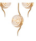 Astoria 63cm Round 5 Light Spider Pendant 160mm Glass Brass/Amber-7