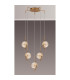 Astoria 63cm Round 5 Light Spider Pendant 160mm Glass Brass/Amber-8