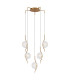 Astoria 63cm Round 5 Light Spider Pendant 160mm Glass Brass/Clear-1