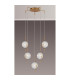 Astoria 63cm Round 5 Light Spider Pendant 160mm Glass Brass/Clear-3