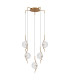 Astoria 63cm Round 5 Light Spider Pendant 160mm Glass Brass/Clear-4