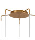 Astoria 63cm Round 5 Light Spider Pendant 160mm Glass Brass/Clear-5