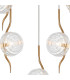 Astoria 63cm Round 5 Light Spider Pendant 160mm Glass Brass/Clear-6