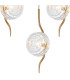 Astoria 63cm Round 5 Light Spider Pendant 160mm Glass Brass/Clear-7