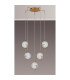 Astoria 63cm Round 5 Light Spider Pendant 160mm Glass Brass/Clear-8