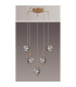 Astoria 63cm Round 5 Light Spider Pendant 160mm Glass Brass/Smoke-3