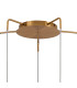 Astoria 63cm Round 5 Light Spider Pendant 160mm Glass Brass/Smoke-5