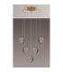 Astoria 63cm Round 5 Light Spider Pendant 160mm Glass Brass/Smoke-8