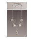 Astoria 63cm Round 5 Light Spider Pendant 160mm Glass Polished Nickel/Clear-3