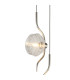 Astoria 63cm Round 5 Light Spider Pendant 160mm Glass Polished Nickel/Clear-6