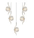 Astoria 63cm Round 5 Light Spider Pendant 160mm Glass Polished Nickel/Clear-7