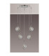 Astoria 63cm Round 5 Light Spider Pendant 160mm Glass Polished Nickel/Clear-8