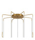 Astoria 84cm Round 9 Light Spider Pendant 160mm Glass Brass/Amber-5