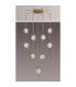 Astoria 84cm Round 9 Light Spider Pendant 160mm Glass Brass/Clear-3