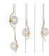 Astoria 84cm Round 9 Light Spider Pendant 160mm Glass Brass/Clear-6