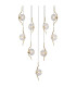 Astoria 84cm Round 9 Light Spider Pendant 160mm Glass Brass/Clear-7