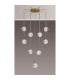 Astoria 84cm Round 9 Light Spider Pendant 160mm Glass Brass/Clear-8