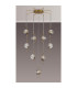 Astoria 84cm Round 9 Light Spider Pendant 160mm Glass Brass/Smoke-3