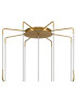Astoria 84cm Round 9 Light Spider Pendant 160mm Glass Brass/Smoke-5