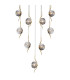 Astoria 84cm Round 9 Light Spider Pendant 160mm Glass Brass/Smoke-7