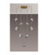 Astoria 84cm Round 9 Light Spider Pendant 160mm Glass Brass/Smoke-8