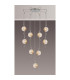 Astoria 84cm Round 9 Light Spider Pendant 160mm Glass Polished Nickel/Amber-3