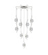 Astoria 84cm Round 9 Light Spider Pendant 160mm Glass Polished Nickel/Clear-4
