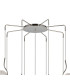 Astoria 84cm Round 9 Light Spider Pendant 160mm Glass Polished Nickel/Clear-5