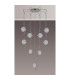 Astoria 84cm Round 9 Light Spider Pendant 160mm Glass Polished Nickel/Clear-8
