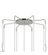 Astoria 84cm Round 9 Light Spider Pendant 160mm Glass Polished Nickel/Smoke-5