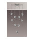 Astoria 84cm Round 9 Light Spider Pendant 160mm Glass Polished Nickel/Smoke-8