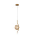 Astoria 1 Light Pendant 16cm Glass Brass/Amber-4