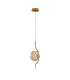 Astoria 1 Light Pendant 16cm Glass Brass/Amber-5