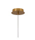 Astoria 1 Light Pendant 16cm Glass Brass/Amber-6